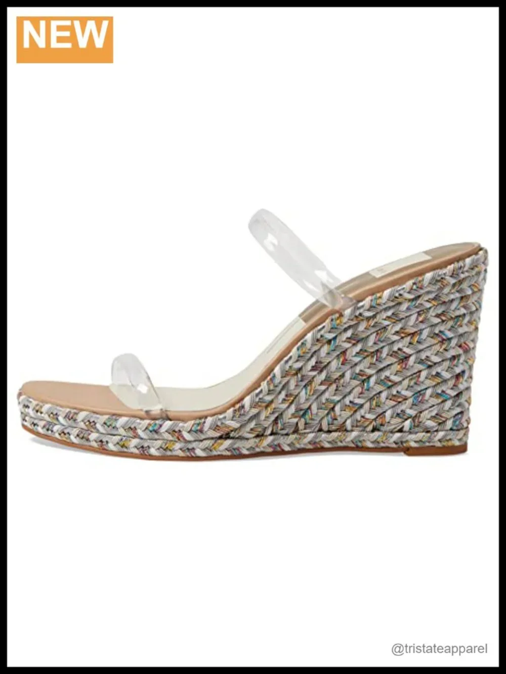 Crystal Embellished Wedge Sandals Braided Ankle Strap Open Toe Platform Heel